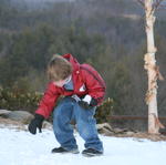 Snow At The Cabin...Snowball Fights.