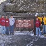 Austin, Michael, Daniel, Dustin & Josh At Grandfather Mountain, Take A Look At The SNOW!