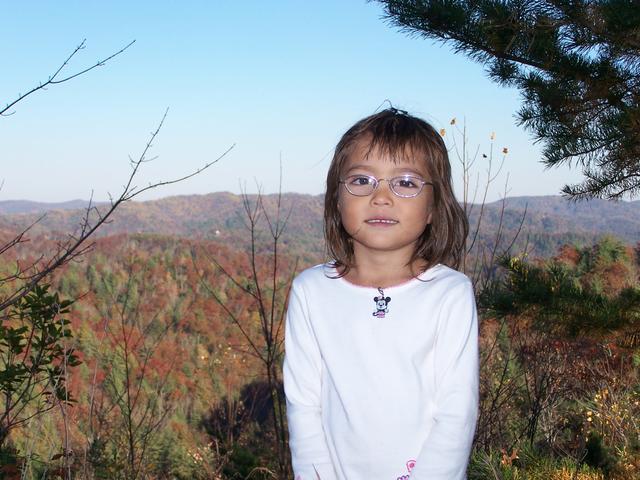 Another Picture Of Zoee' At The Top Of The Mountain