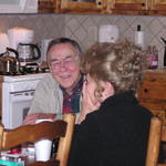Sitting at Kitchen Table on February 7, 2004.