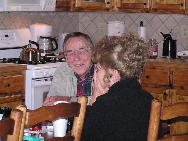 Sitting at Kitchen Table on February 7, 2004.