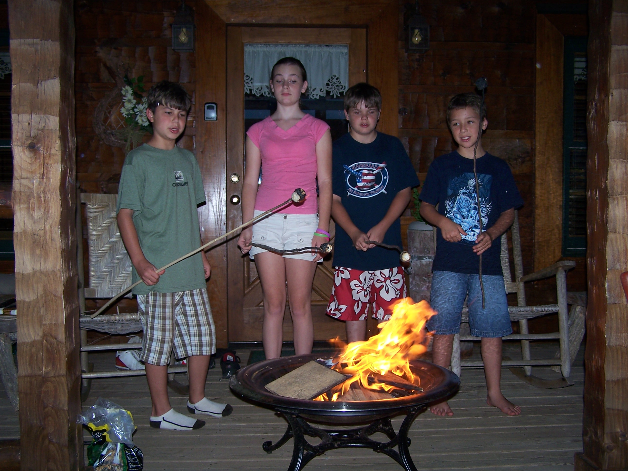 Josh, Kristen, Devin And Dustin. Hey Josh, I Think You Burn't That One!
