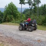 Devin Driving The Four Wheeler