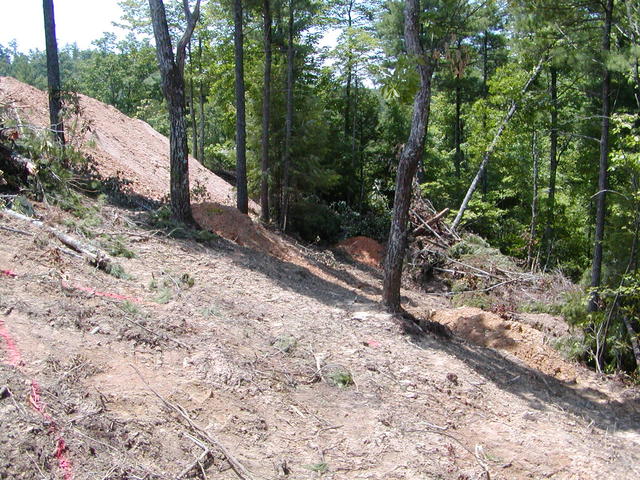 Side Of Mountain After Grading