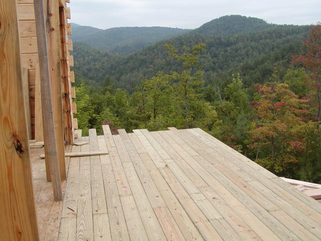 Deck On Back Of House Being Built