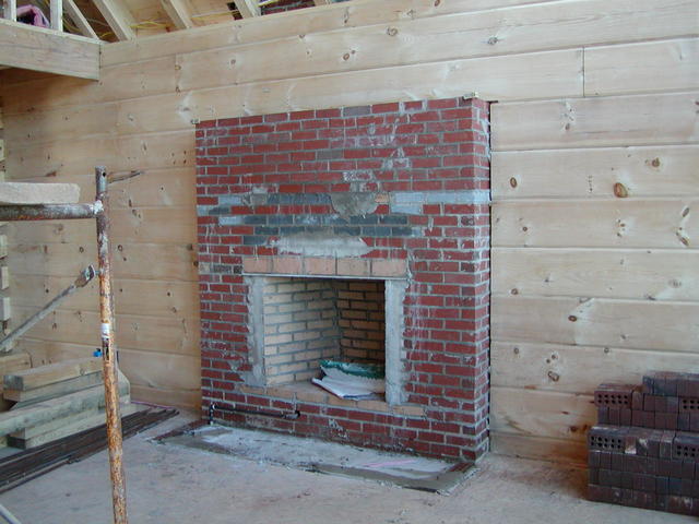 The Fireplace In The House Is A Working Wood Fireplace, But We Decided For Gas To Make It Easier.