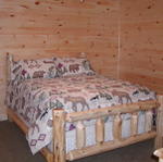 Queen Log Bed In Other Bedroom In Basement