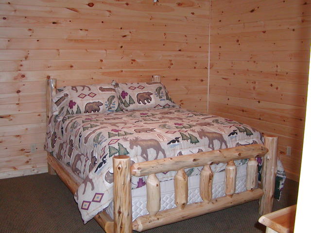 Queen Log Bed In Other Bedroom In Basement