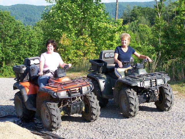Patty And Geraldine Going Riding On The Four-Wheelers