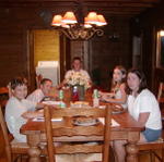 Our First Family Meal In The New Cabin!