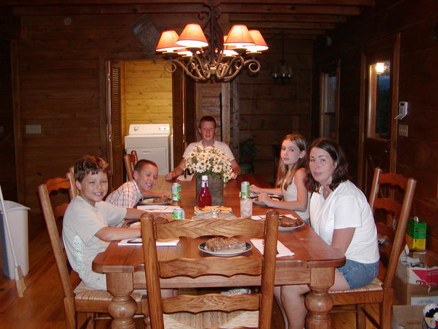 Our First Family Meal In The New Cabin!