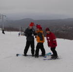 Brandan, Ian and Austin at Ski Beech in February 2003