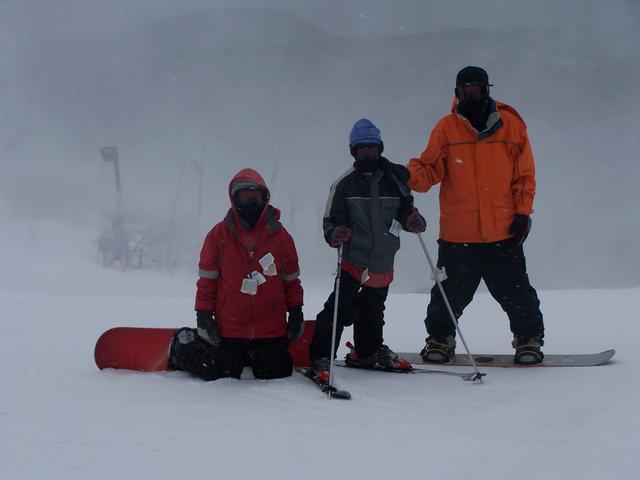 Austin, Dustin & Brandan At The Top Of Ski Beech. Its 13 Degrees, The Wind Is Blowing 35 MPH. Thats Why Everyones Face Is Co