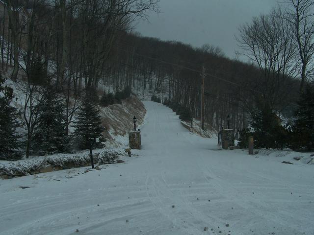 The Roads Continue To Become More Snow Covered As We Head Up The Mountain.