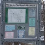 Welcome To Beech Mountain Sign That Brandan Just Had To Take A Picture Of, Just Like His Dad