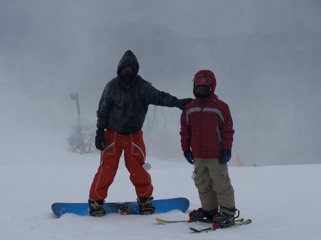 Ian & Josh On Top Of Ski Beech, Also 13 Degrees.