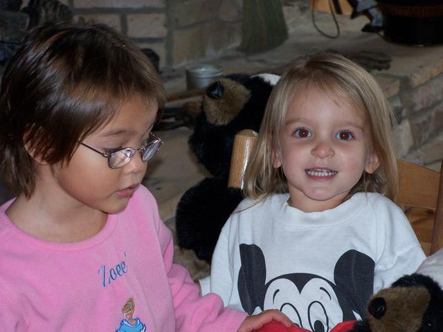 Zoee' and Karli, Thankgiving 2004