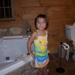 Zoee' Getting Ready To Get In The Hot Tub...Buurrr, Its 33Degrees Outside.
