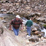 Chuck and Austin Stream At Linville Caverns.