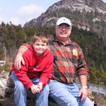 Devin and Chuck at Grandfather Mountain