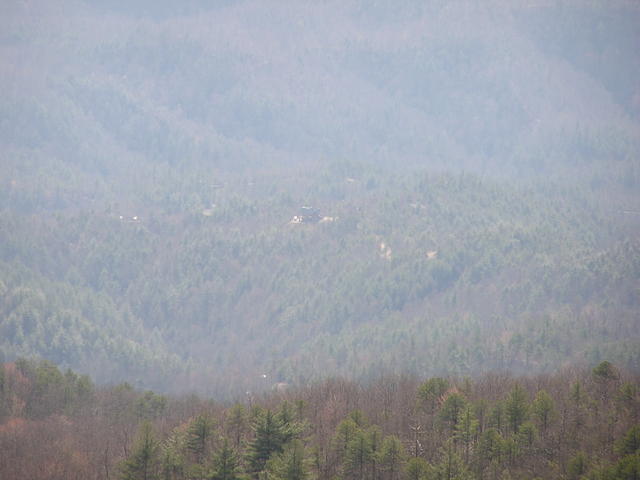 Log Cabin Taken From The Top of Fire Tower.