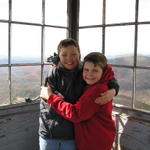 Austin and Devin At Top Of Fire Tower