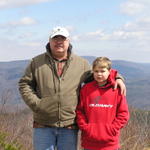 Chuck and Devin At Fire Tower. 